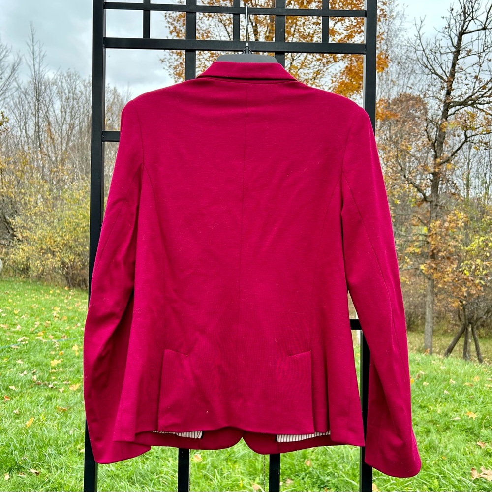 JCPenney Raspberry Blazer Jacket | Size L | - Picture 10 of 14